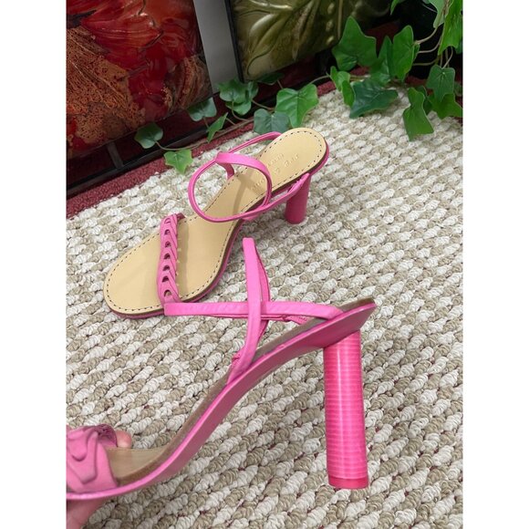 rag & bone Infinity Cylinder-Heel Slingback Sandals in Pink Size 38.5 (US 8.5) - Picture 9 of 11